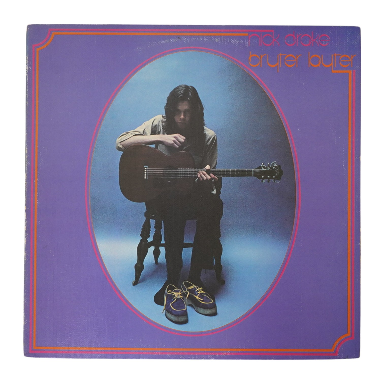 Nick Drake; Bryter Layter LP record album, on pink rimmed Island label, ILPS9134, A-1U/B-1U. Condition - fair to good, light surface scratches and some wear to the cover, mainly to the spine.